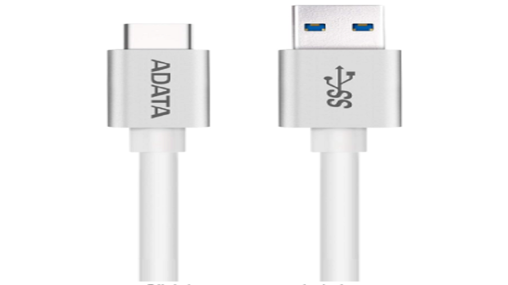 Adata 100cm USB Type C to USB A 3.1 Data Cable Silver Price in Bangladesh