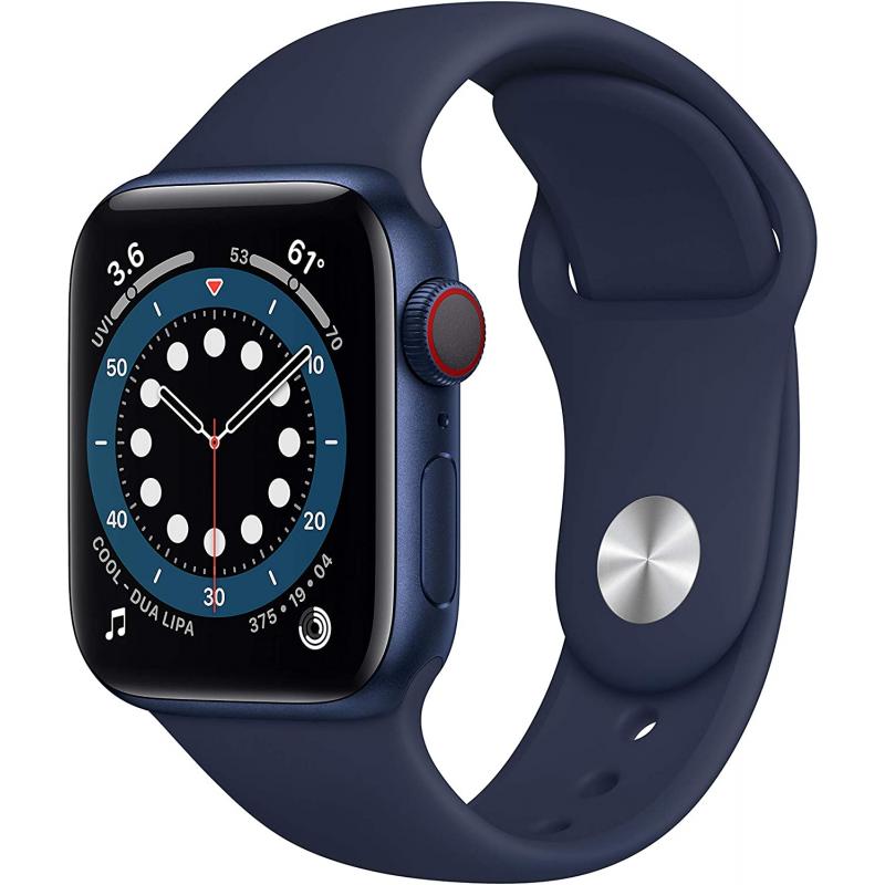 Brand New Apple Watch Series 6 Blue Aluminum Case With Navy Blue Sport Band Strap Gps 44Mm Price In Bangladesh