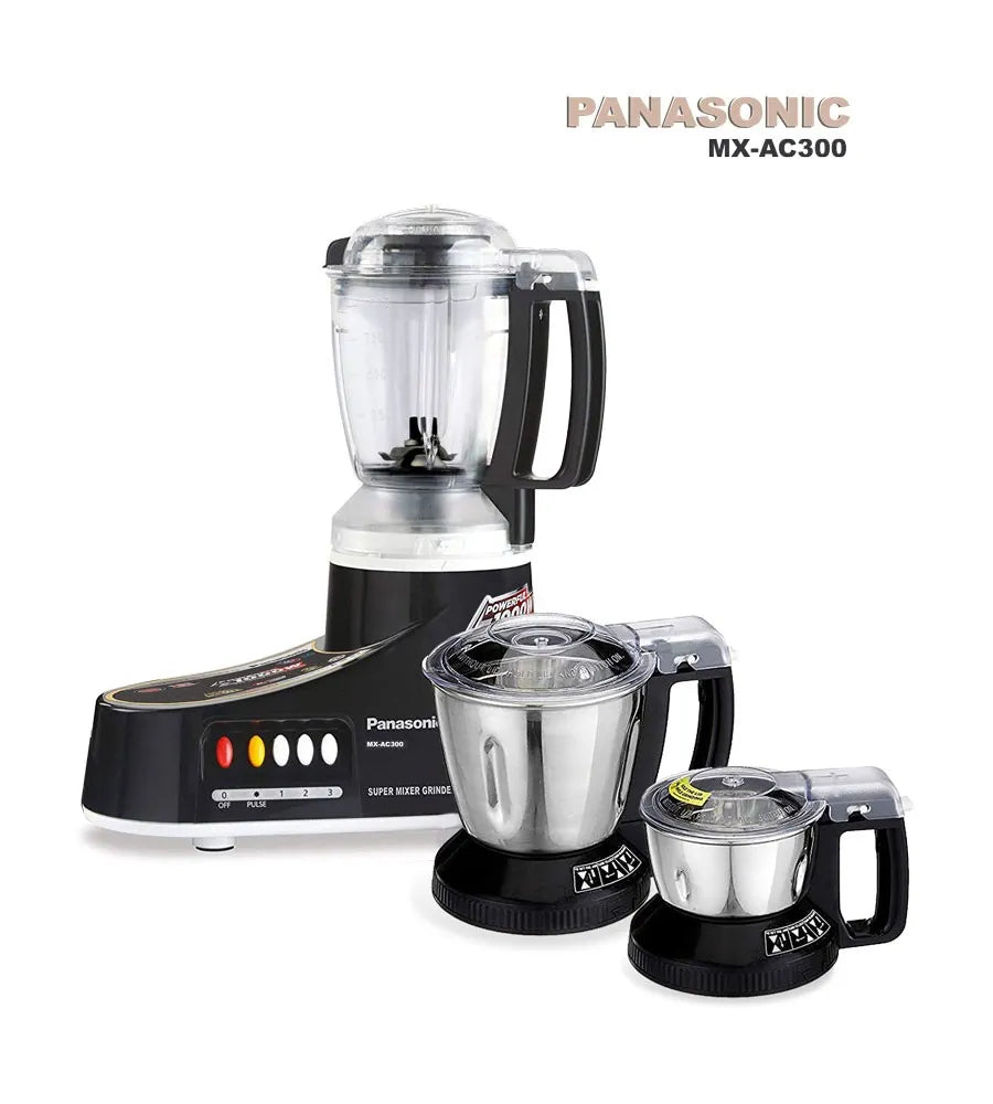 Panasonic 3 In 1 Mixer Grinder Mx Ac300 1 L White Price In Bangladesh